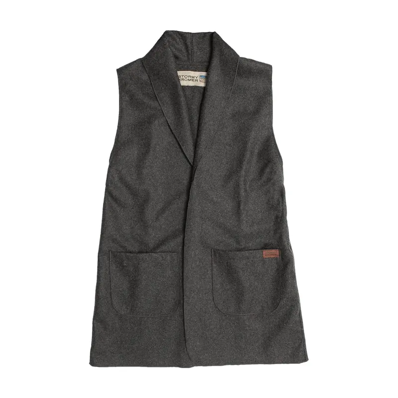 Women‘s Duster Vest - Dark Charcoal - Small