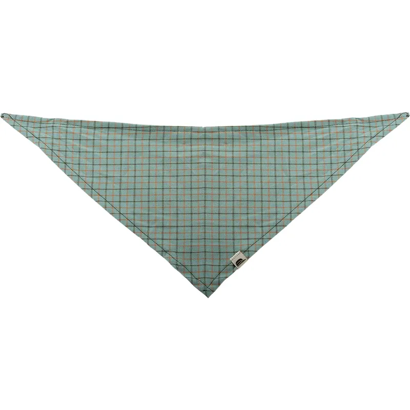 Pet Bandana - Dusty Teal Plaid - Large