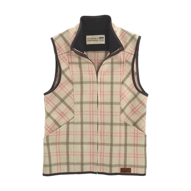 Women‘s Ida Outfitter Vest - Vanilla Rose Plaid - XL