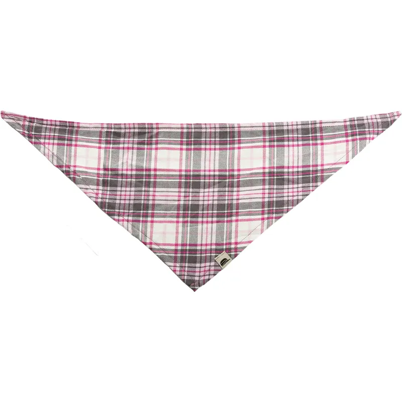Pet Bandana - Pink Frost Plaid - Medium