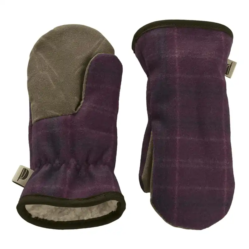 Kid‘s Mitten - Plum Passion Plaid - Large