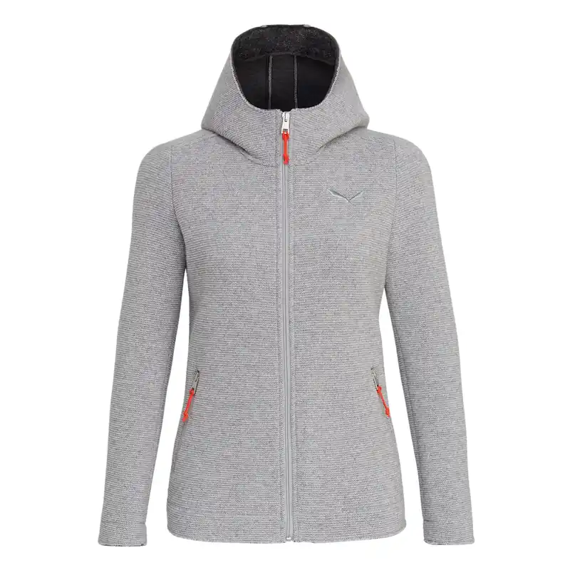 Women‘s Sarner 2l Wool Full Zip Hoody - Silver - Small