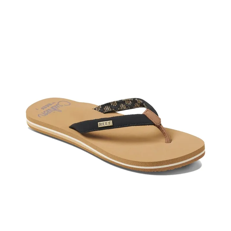 Women‘s Cushion Sands Sandal - Black/tan - 7
