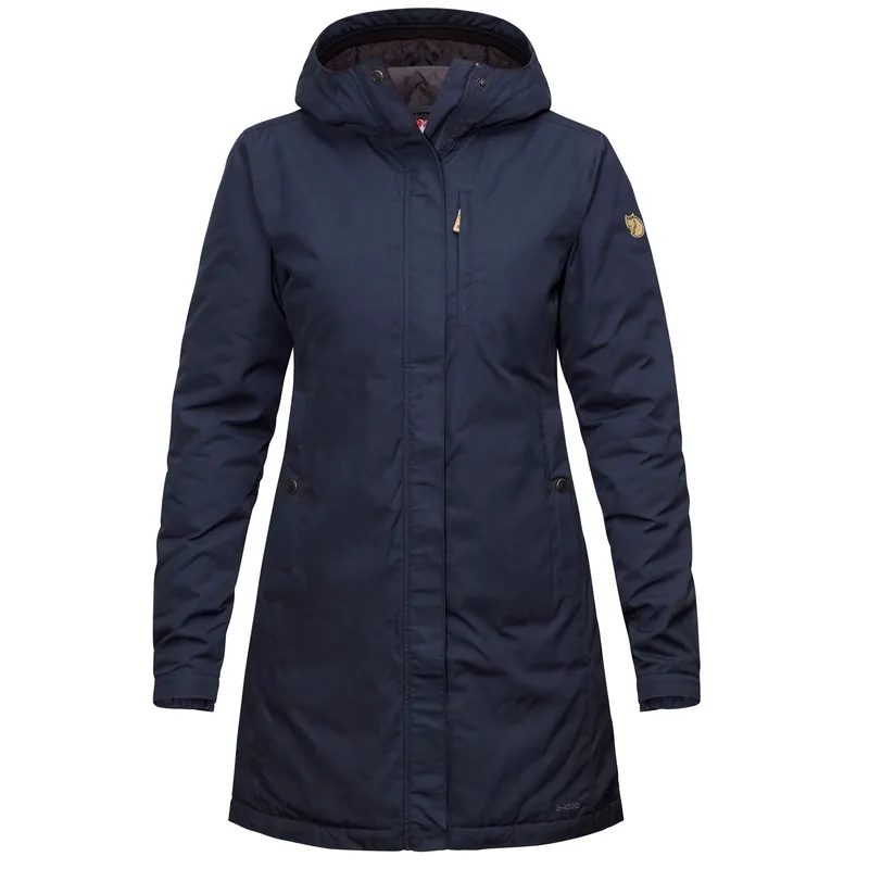 Women‘s Kiruna Padded Parka - Dark Navy - Small