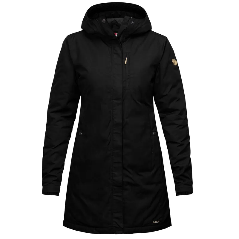 Women‘s Kiruna Padded Parka - Black - Large