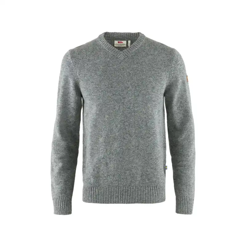 Men‘s Ovik V-neck Sweater - Grey - Small