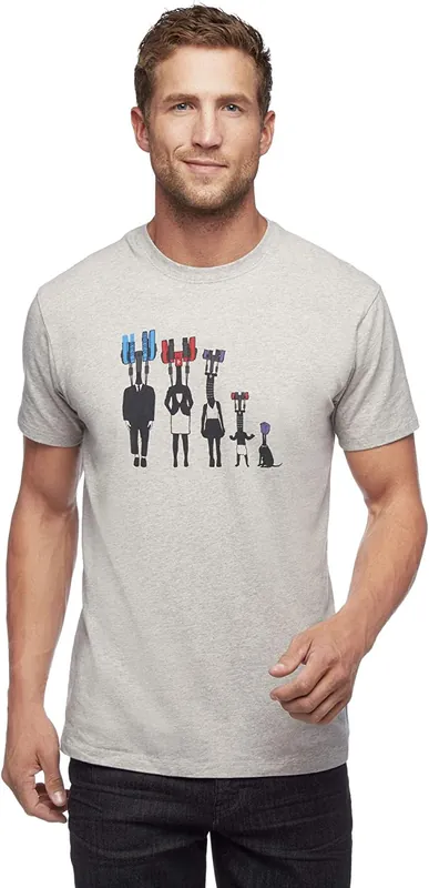 Men‘s Cam Family Tee - Nickel-heather - Small