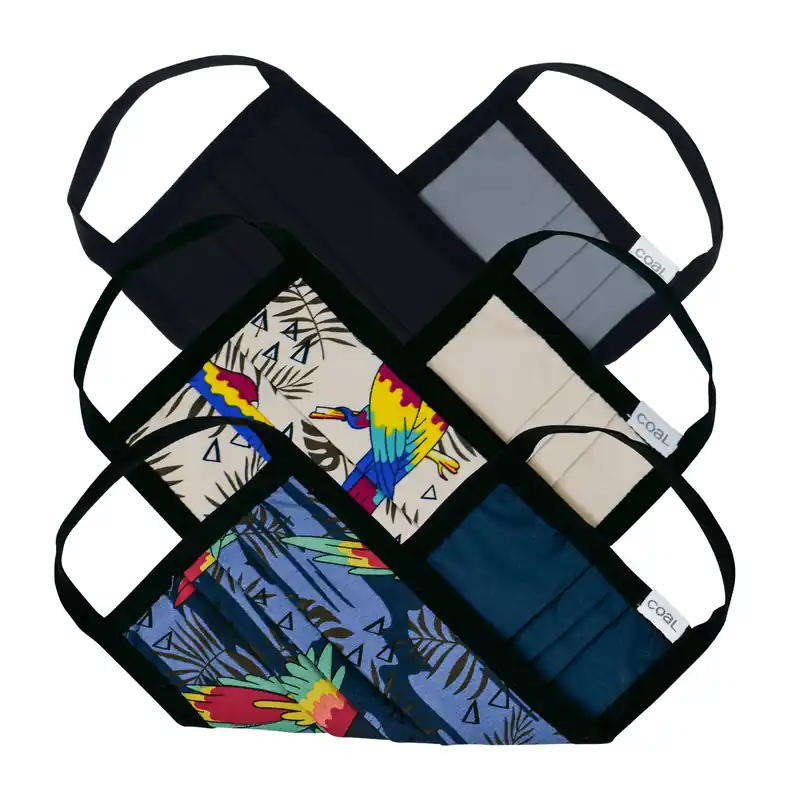 The Reversible Face Mask - Parrot - 3 Pack