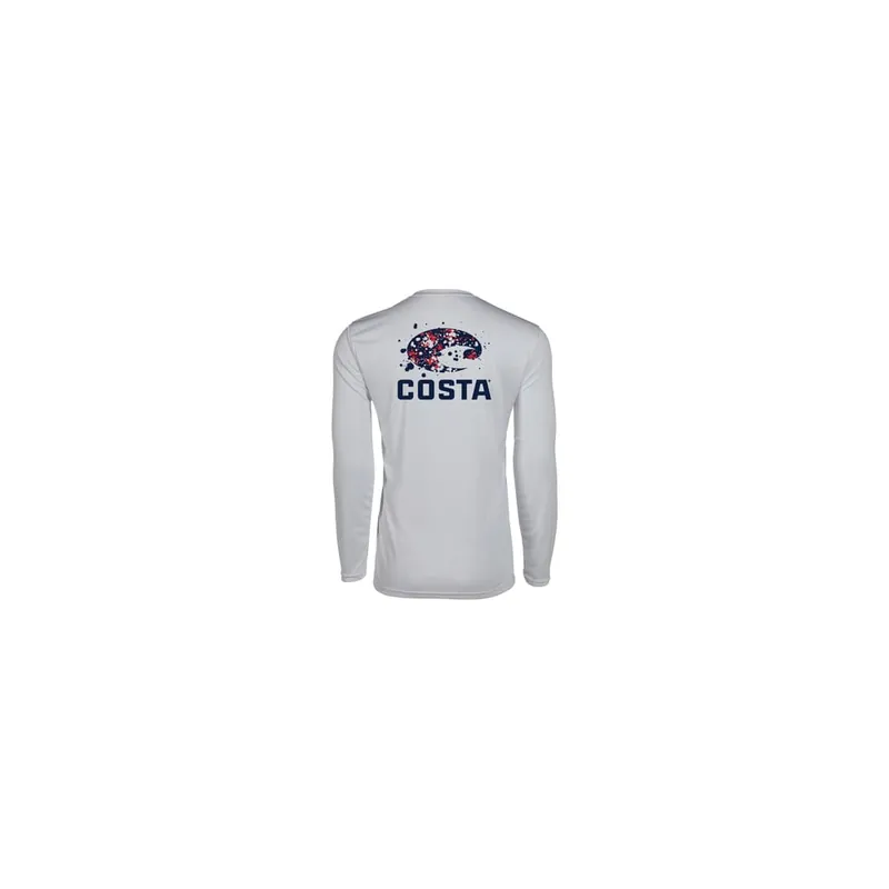 Men‘s Fireworks Tech Long Sleeve T-shirt - Pearl Grey - Large