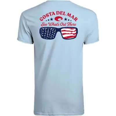 Men‘s Bandstand Short Sleeve T-shirt - Light Blue - Small