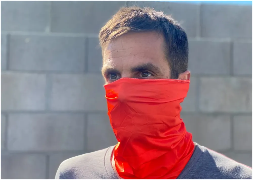 Buff Multi Use Face Mask Neck Gaiter - Orange
