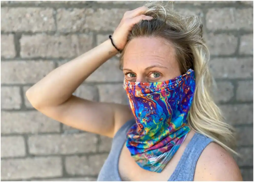 Buff Multi Use Face Mask Neck Gaiter - Oil Slick