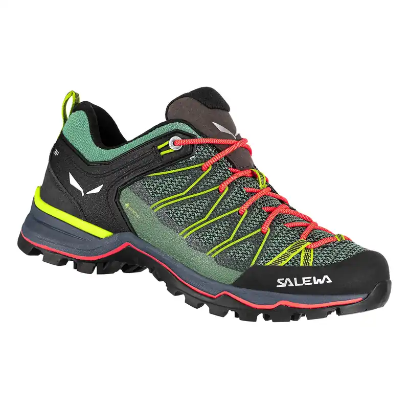 Women‘s Mountain Trainer Lite Gtx - Feld Green/fluo Coral - 6