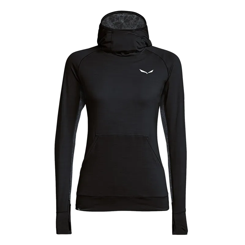 Women‘s Puez Melange Dry Hoody - Black Out Melange - XS