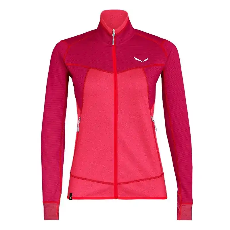 Women‘s Puez Melange 2 Pl Full Zip - Virtual Pink Melange - XS