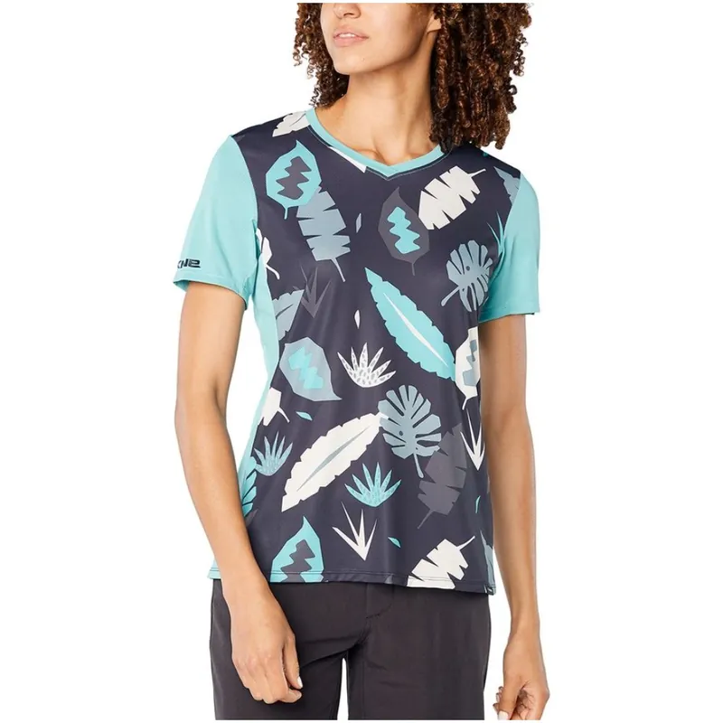Women‘s Cadence Short Sleeve Jersey - Abstract Palm - XS