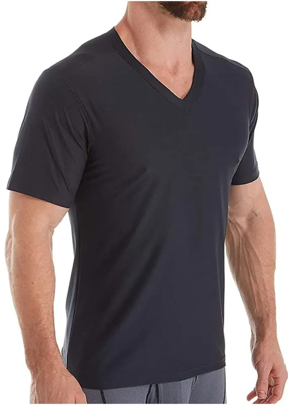 Men‘s Give-n-go 2.0 V-neck - Dark Steel - Small