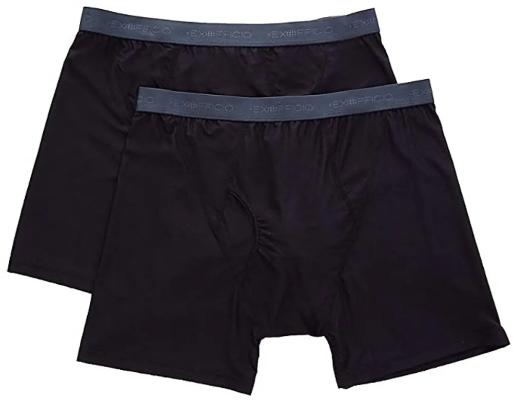 Men‘s Give-n-go 2.0 Boxer Brief 2pk - Black - 2XL