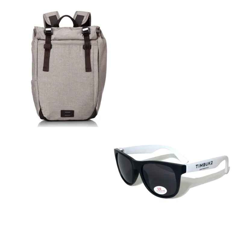 Moto Laptop Backpack with FREE Sunglasses, Tan