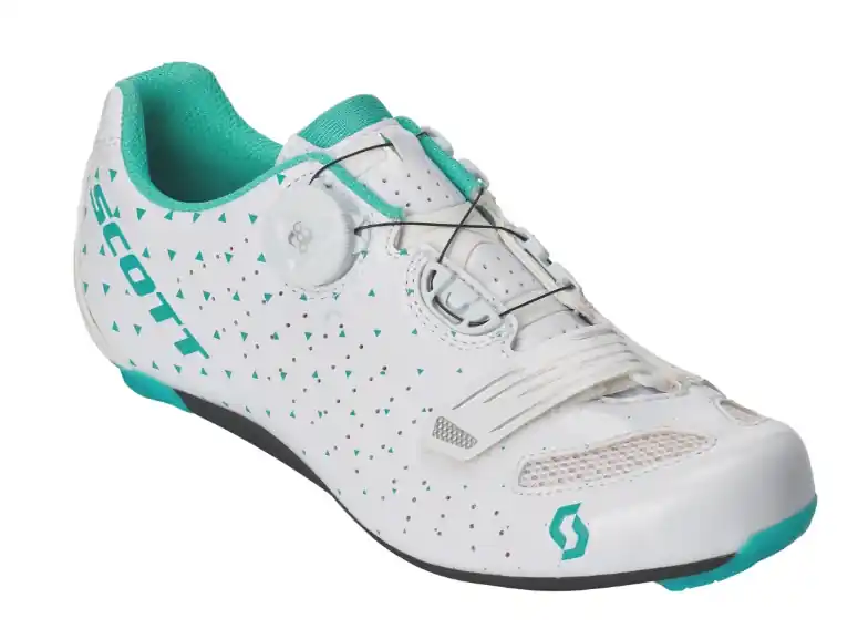 Women‘s Shoe Road Comp Boa Lady - Gloss White/turquoise Blue - 37