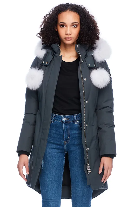 Women‘s Stirling Parka - Granite W/ Natural Fur - XS