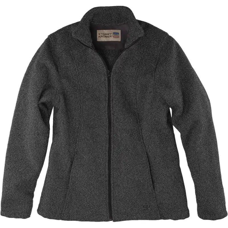 Women‘s The Woolover Full Zip For Her - Charcoal - Small