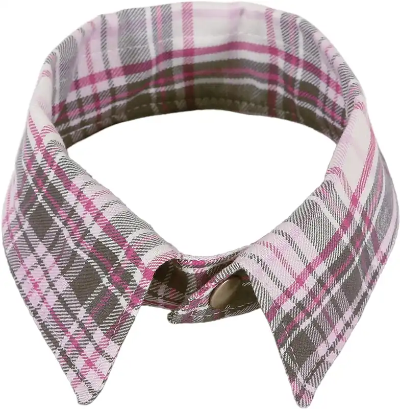 The Furry Friend Shirt Collar - Pink Frost - Medium