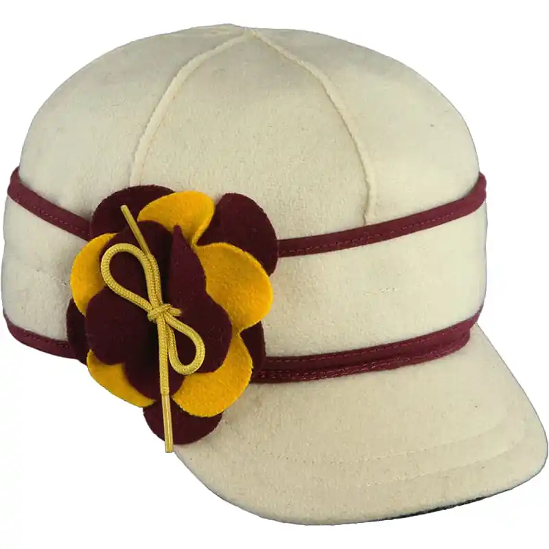 Women‘s The Petal Pusher Benchwarmer Cap - Maroon/gold - 7