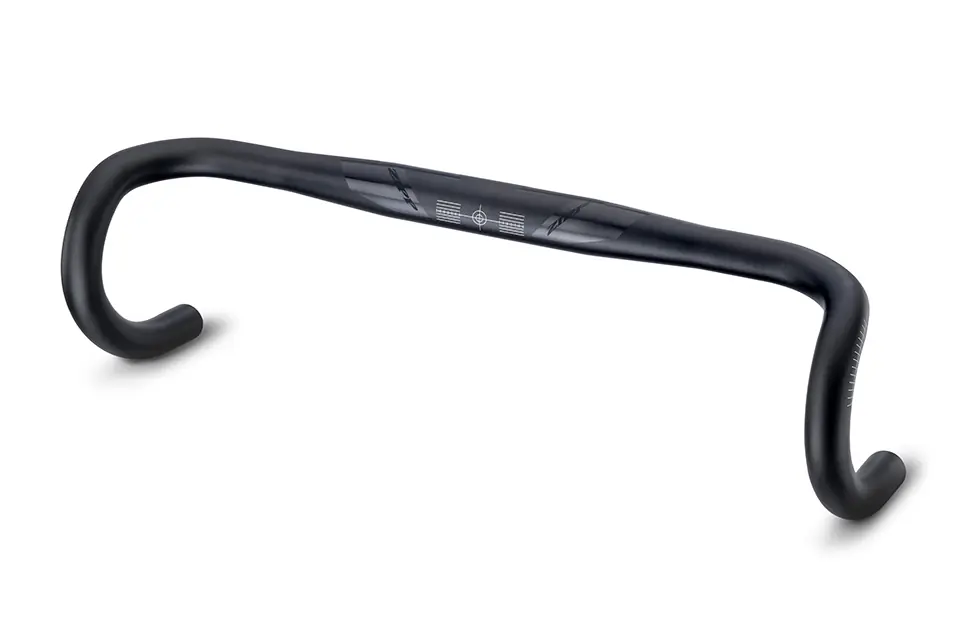 Am Handlebar Drop Service Course Sl 70 Ergonomic Top - High Polish Black With Black Logo B1 - 44 cm C-C