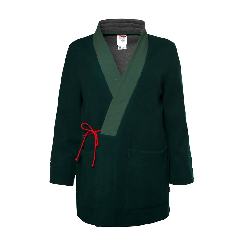 Women‘s Global Wrap Sweater - Forest - XS