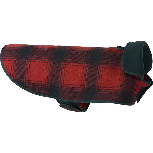 The Sk Dog Jacket Fleece - Red/black Plaid - MD