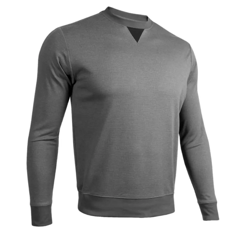 Men‘s Ls Crew Pullover - Grey/grey - Medium