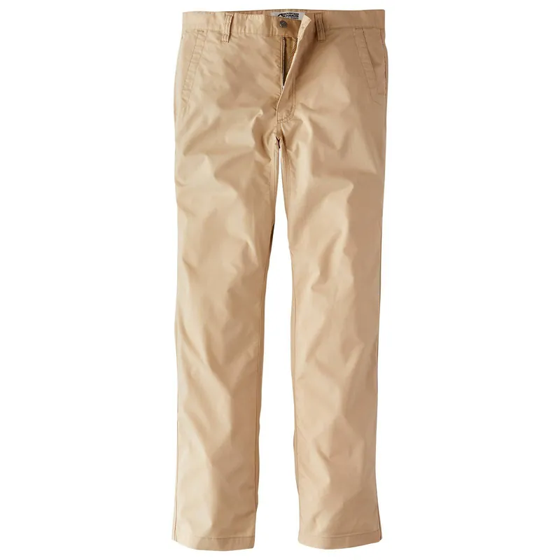 Men‘s Stretch Poplin Pant Slim Fit - Khaki - 42x34
