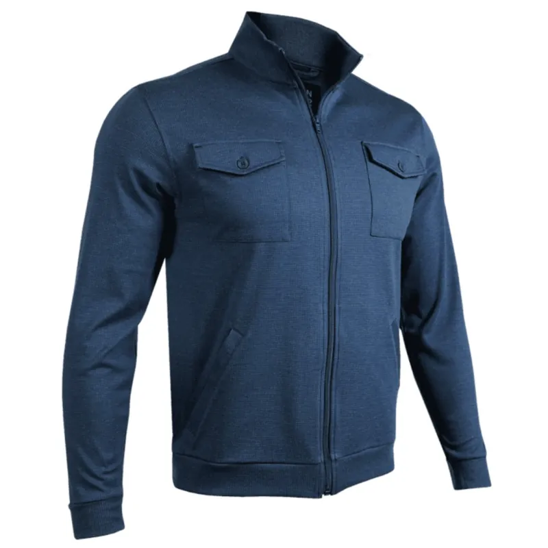 Men‘s 2 Pocket Zip Jacket - Navy/grey - XL