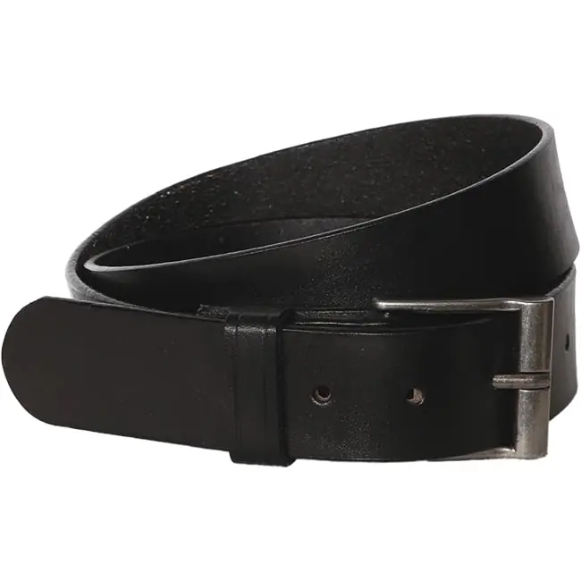 Sk Leather Belt - Black - 44