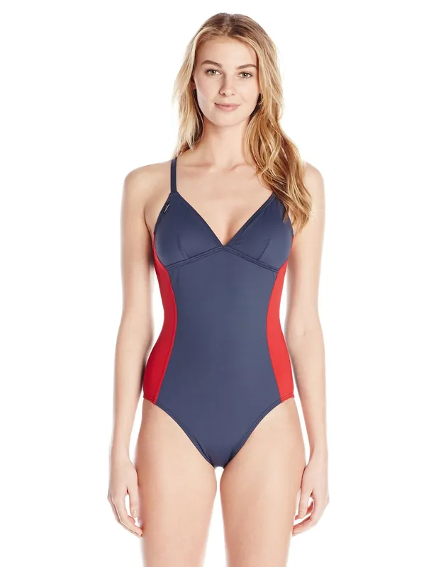 Saranda One Piece Swimsuit Blue Nights - Large