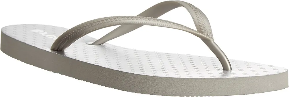 Women‘s Chakras Flip Flops Silver - 6