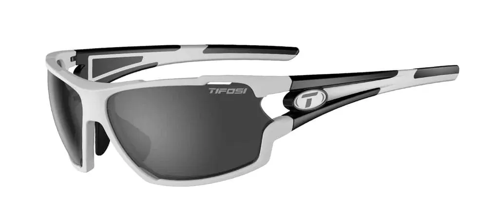 Amok Sunglasses - White/black W/ Smoke/ac Red/clear