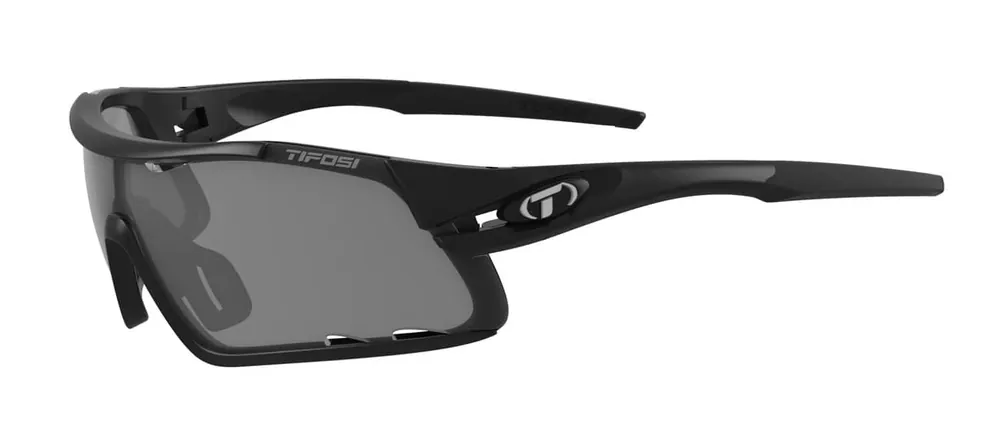 Asian Davos Sunglasses - Matte Black W/ Smoke/ac Red/clear