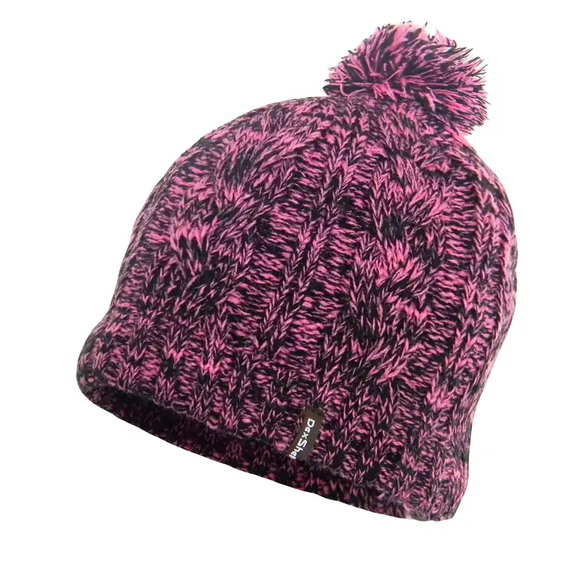 Dexshell Beanie Cable Pompom - Pink - One Size