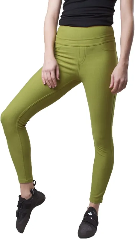 Women‘s Active Jeans - Olive - Medium/ Large