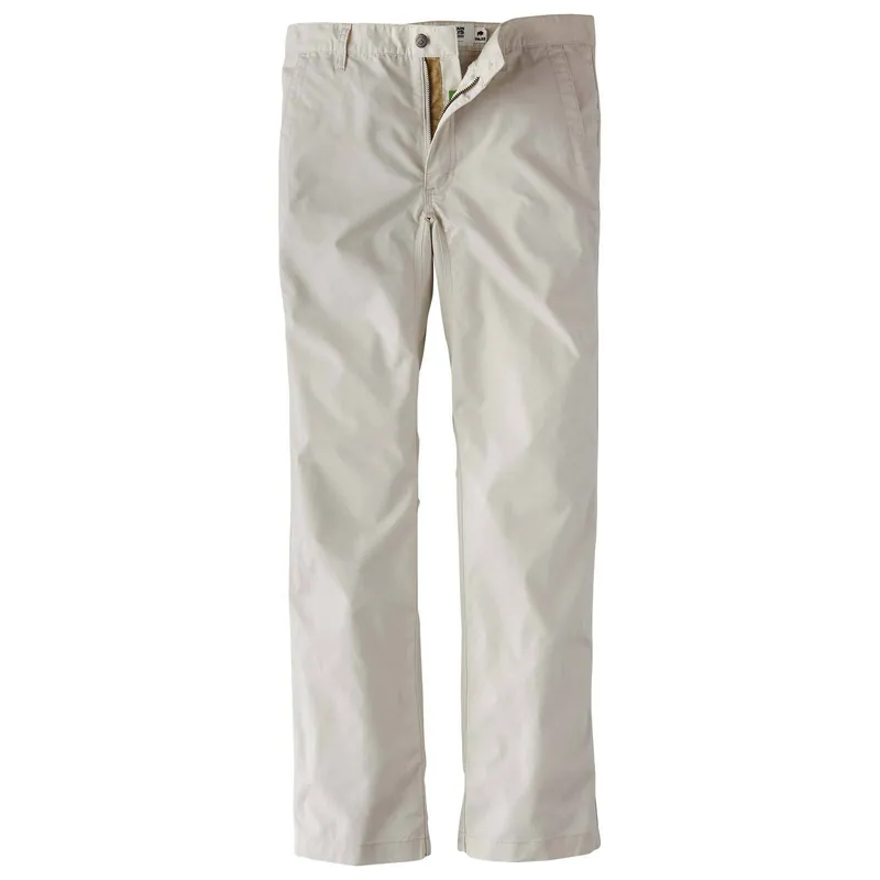 Men‘s Stretch Poplin Pant Slim Fit - Oatmeal - 38x36