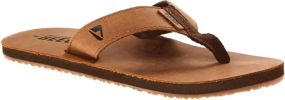 Sandals Men‘s Leather Smoothy - Bronze Brown - 13