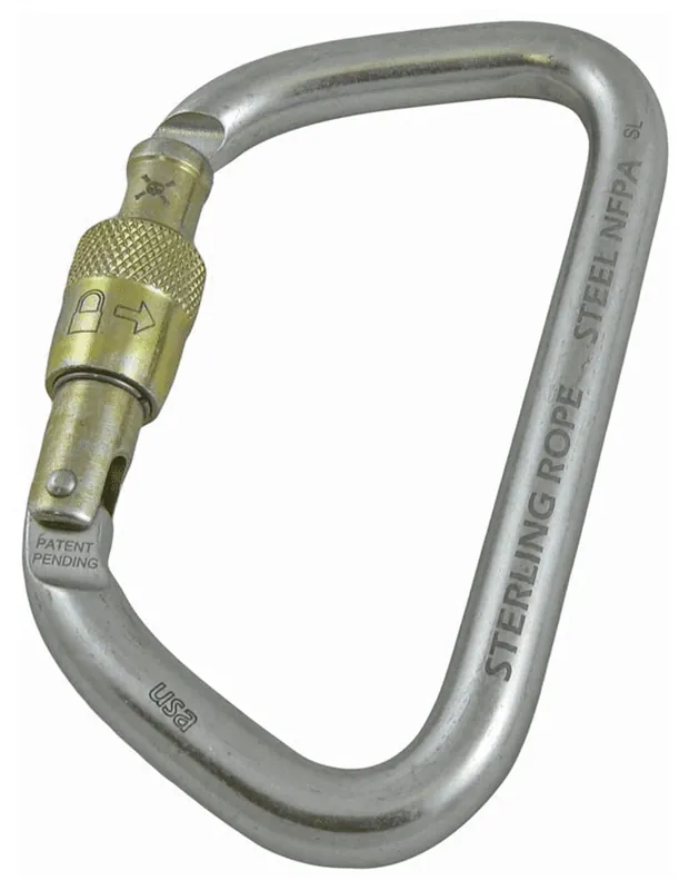Steel Screwlock Carabiner