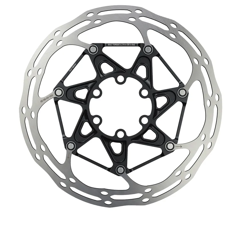 Rotor Centerline 2 Piece Black includes Steel Rotor Bolts Rounded - 140 mm