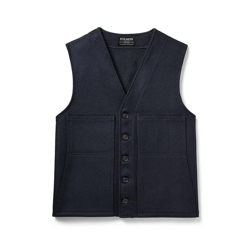 Men‘s Mackinaw Wool Vest - Navy - XXL
