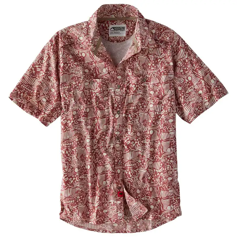 Men‘s Inlet Short Sleeve Shirt - Rojo - S