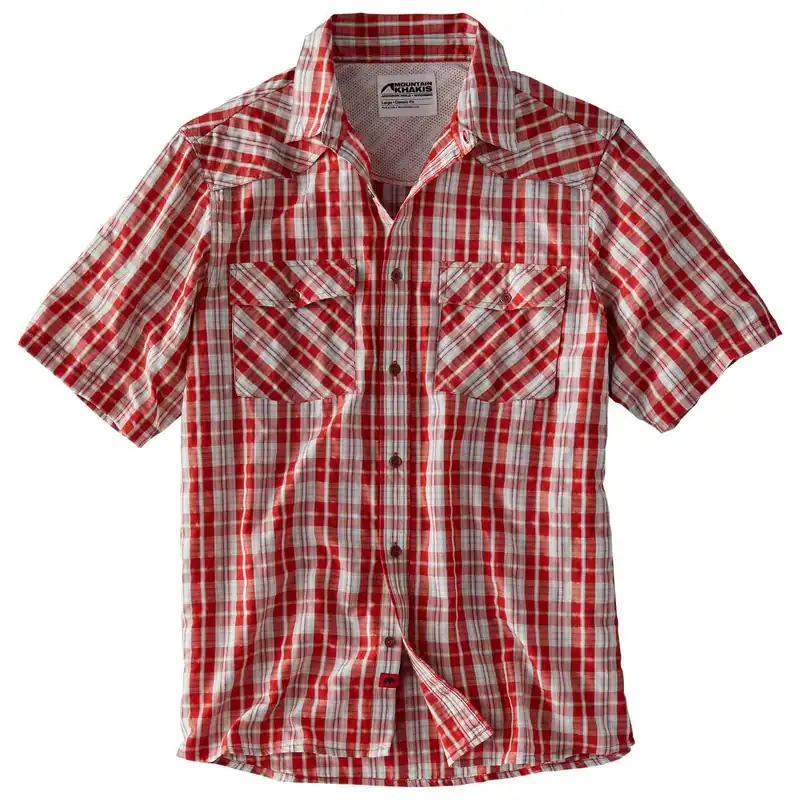 Men‘s Scrambler Short Sleeve Shirt - Engine Red - S