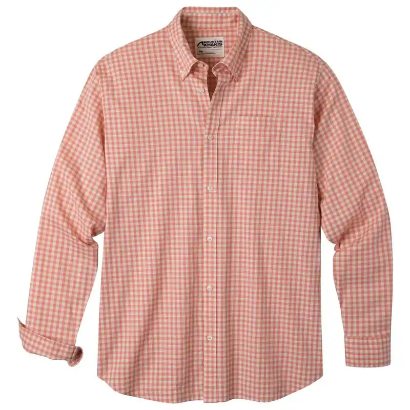 Men‘s Davidson Stretch Oxford Shirt - Flamingo Check - Small