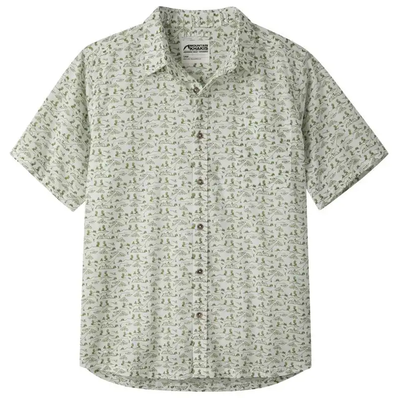Men‘s Outdoorist Signature Print Shirt - Linen - Small